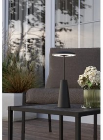 Lampă LED dimabilă de exterior Eglo 900925 PICCOLA 2,8W/5V 5200mAh IP54 negru