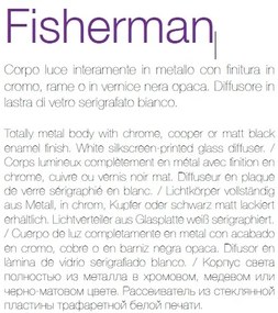 Pendul design Industrial Style FISHERMAN SP1 cupru 134871