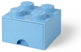 Cutie pătrată pentru depozitare LEGO®, albastru deschis