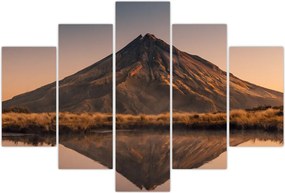 Tablou oglindirea muntelui Taranaki, Noua Zeelanda (150x105 cm)