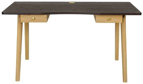 Birou cu aspect de lemn de stejar 70x140 cm Nice – Woodman