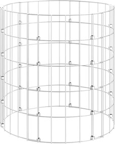 vidaXL Stâlp de gabion, Ø50x50 cm, oțel galvanizat, circular