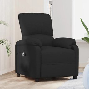 3073844 vidaXL Fotoliu rabatabil electric, negru, material textil