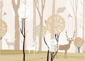 Tablou - Pădure ilustrată (70x50 cm)