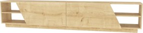 Comoda TV RHODES, stejar, PAL melaminat, 240x37x47 cm
