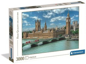 Orașe The House of Parliament Puzzle London 3000 de piese Clementoni