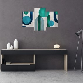 Tablou - Linii și forme circulare (90x60 cm)