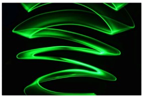 Tablou - valuri neon (90x60 cm)