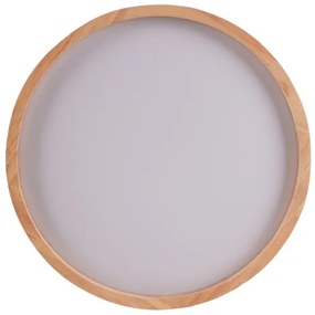 Plafonieră LED pentru baie, 12 W, 230 V, Ø 27 cm, IP44, stejar