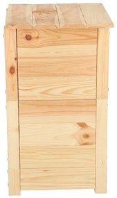 Coș pentru compost în culoare naturală Worm – Esschert Design