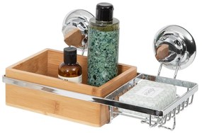 Suport din bambus cu săpunieră Compactor Spa