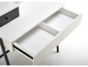 Măsuță de toaletă AGNES 120x80 cm alb/negru