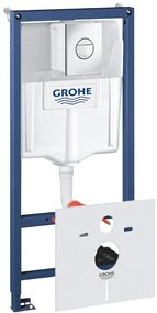 Set 4 in 1 rezervor WC Grohe Rapid SL, placa actionare crom, izolare fonica - 38813001