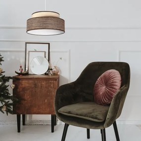 Lustră pe cablu GRACE 1xE27/60W/230V crem/maro