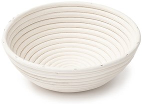 HOME ELEMENTS Coș rotund cu inserție din țesătură,25 x 8,5 cm