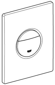 GROHE 38765000 - Buton de acționare pentru rezervor NOVA COSMOPOLITAN 156 × 197 mm, crom