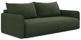 Canapea verde extensibilă/cu spațiu de depozitare 216 cm Nanea – Makamii