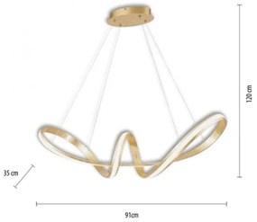 Paul Neuhaus 8292-12 - LED Lustră pe cablu dimmabilă MELINDA 1xLED/38W/230V