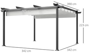 Outsunny Set Mobilier de Grădină din Ratan cu Canapea, Fotolii cu Perne și Măsuță cu Blat de Sticlă, 106x70x72 cm, Alb Crem | Aosom Romania