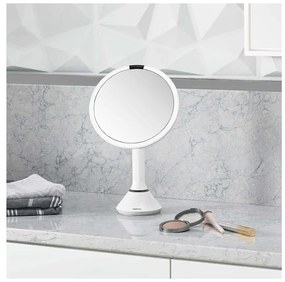Oglindă cosmetică (5x) cu led/de mărire ø 20 cm Sensor – simplehuman