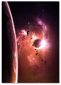 Tablou pe pe sticlă Galaxie