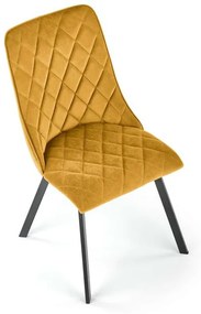 Scaun K450 velvet mustariu