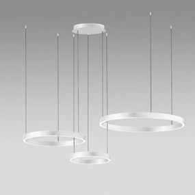 Lustra LED circulara cu 3 inele 80/60/40cm CRISEIDE, alb, negru sau auriu