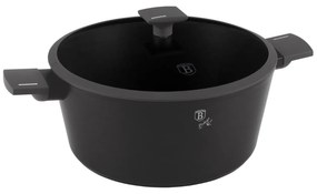 Oală cu capac 30 cm, 8 L Berlinger Haus BH 8133, Anthracite Collection, pentru gătit în familie, antiaderentă