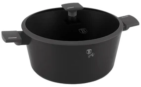 Oală cu capac 30 cm, 8 L Berlinger Haus BH 8133, Anthracite Collection, pentru gătit în familie, antiaderentă