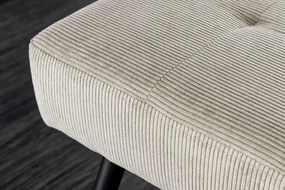 Bancheta tapitata design modern Boutique 100cm, gri deschis