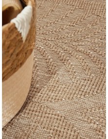 Covor pentru exterior și interior bej/fildeș rotund ø 160 cm Duet Liora – NORTHRUGS