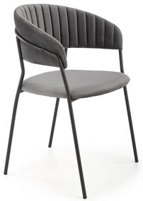 Scaun K426 Velvet Gri – l57 x A54 x H79 cm