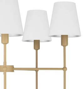 Lustră cu tijă MADELA 5xE14/40W/230V alb/bej