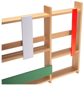 Raft etajat în culoare naturală cu aspect de lemn de stejar 110 cm Arki – Hübsch