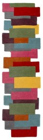 Traversă din lână colorată Flair Rugs Collage, 60 x 230 cm