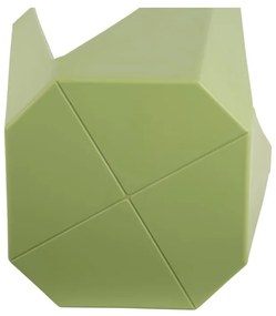 Scaun verde din plastic Cherish – Leitmotiv