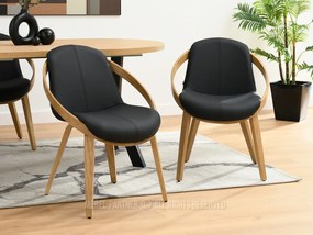 Scaun Lila K (negru + stejar). 1111103