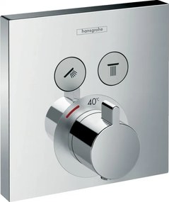 Baterie cada/dus cu termostat, Hansgrohe ShowerSelect, montaj incastrat, crom, 15763000