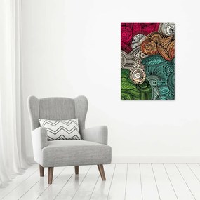 Fotografie imprimată pe sticlă pene abstracte