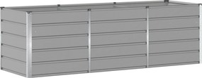 vidaXL Jardinieră Gri deschis 240 x 80 x 75 cm Oțel