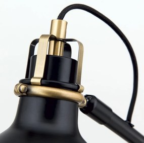Veioza/Lampa din metal reglabila stil vintage SCHILLER negru/patina
