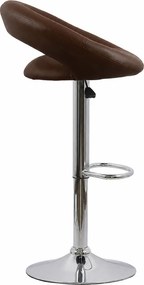 Scaun bar maro ABS 151 din piele ecologica cu desing modern