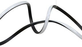 Lustră LED pe cablu TESORO LED/48W/230V neagră