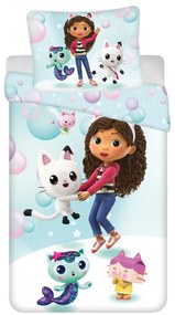 Gabby&#039;s Dollhouse Bubbles set de lenjerie de pat 140×200cm, 70×90 cm microfibră