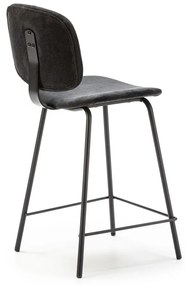 Scaune de bar negre 2 buc. (înălțime șezut 66 cm) Arus – Marckeric