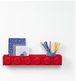 Raft de perete pentru copii LEGO® Sleek, roșu