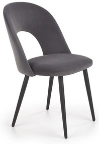 Scaun de bucaterie Gema, gri/negru