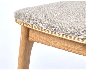 Scaun de dining bej/în culoare naturală Livo – Unique Furniture