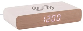 Ceas deșteptător digital cu încărcător wireless Retro Flat LED – Karlsson