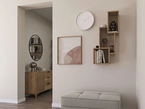 Polita de perete ALITTY 96x46 cm, stejar artisan